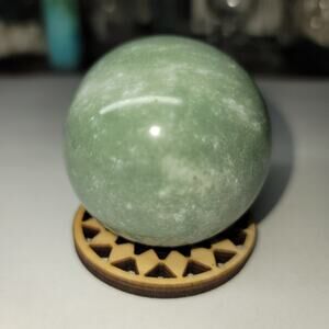 Natural Green Jade Sphere, 180G